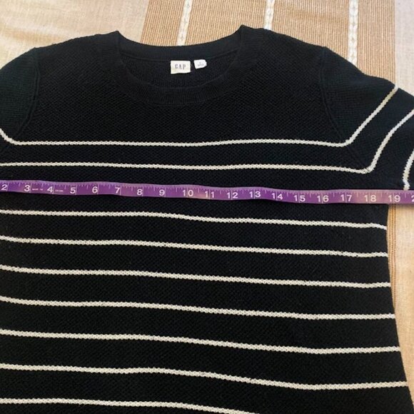 GAP Factory Textured Stripe Crewneck Sweater - Womens Size S - Picture 4 of 7